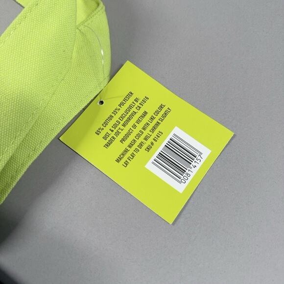 Limited Trader Joe's Mini Halloween Black Green Canvas Tote Bag - SHIPS TODAY 🎃 - Picture 7 of 7